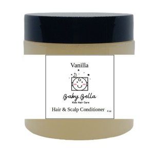 Baby Bella Kids Vanilla Hair & Scalp Conditioner, 4 OZ, Made in USA
